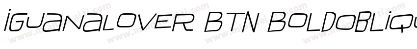 IguanaLover BTN BoldOblique字体转换
